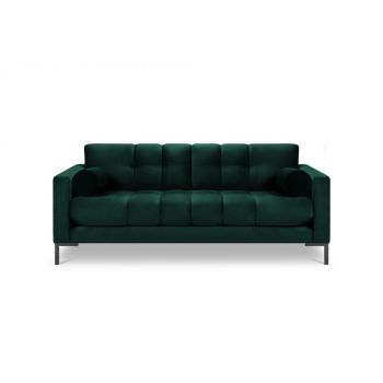 Canapea Bali 2 locuri velvet/picioare negre – L152 x l92 x h75
