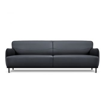 Canapea din piele Windsor & Co Sofas Neso, 235 x 90 cm, albastru