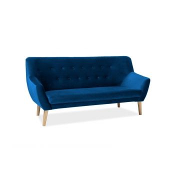 Canapea Nordic 3 velvet bleumarin/fag Blu86 Canapea Nordic 3 velvet bleumarin/fag Blu86