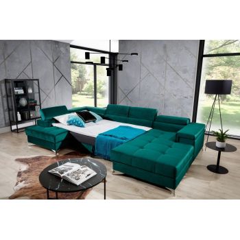 Coltar living extensibil Eduardo  – L345 x l202 x h90 cm