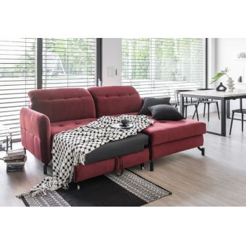 Coltar living extensibil Lorelle – L225 x l160 x h105 cm