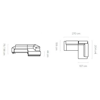 Coltar living Manila – L270 x l204 x h98 cm