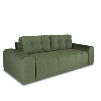 Canapea Extensibila Cu Lada Depozitare Dreamer, Verde, 260 x 110 x 100 Cm ieftina