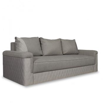Canapea Extensibila Cu Lada Depozitare Torino, Gri, 233 X 72 X 92 Cm