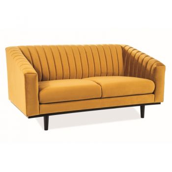 Canapea Fixa Asprey Velvet 2 Curry – l150xA60xH78 cm