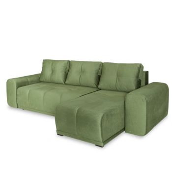 Coltar Extensibil Cu Lada Dreamer, Interschimbabil Stanga/Dreapta, Verde, 290 x 162 x 100 Cm la reducere