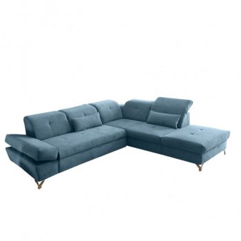 Coltar Extensibil Otoman Dreapta Meli, Denim, 275 Cm