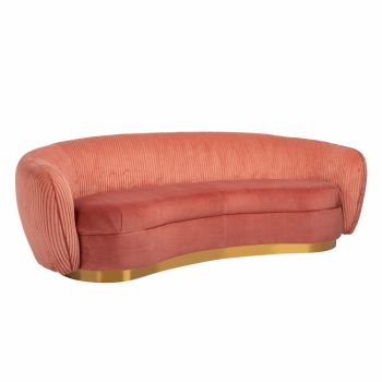 Canapea din catifea roz L221cm Waylor Richmond Interiors
