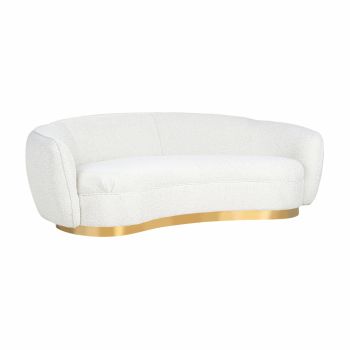 Canapea din stofa alb L221cm Waylor Richmond Interiors Canapea din stofa alb L221cm Waylor Richmond Interiors