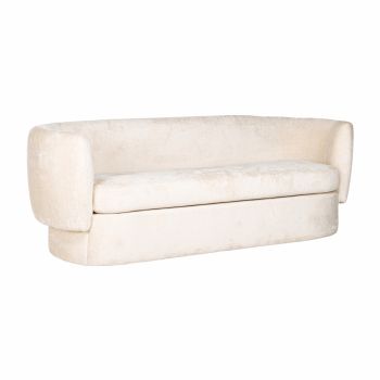 Canapea din tesatura ignifuga chenille alb L210cm Donatella Richmond Interiors