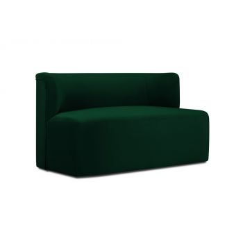 Canapea fixa de 2 locuri tapitata cu catifea Verde L130cm Cliff
