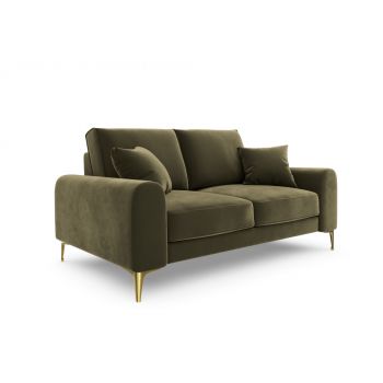 Canapea fixa tapitata cu catifea Verde inchis cu picioare customizabile in dimensiuni multiple Larnite Canapea fixa tapitata cu catifea Verde inchis cu picioare customizabile in dimensiuni multiple Larnite