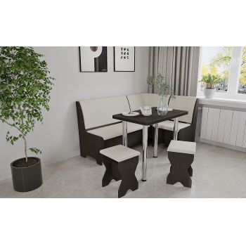 Set coltar bucatarie Tunis ,cu masa si 2 tabureti wenge