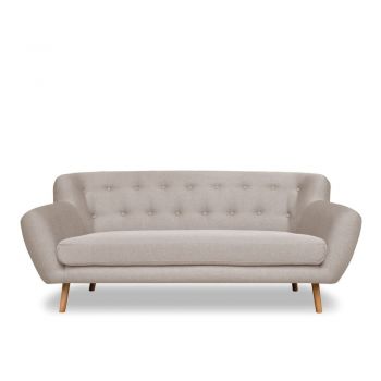Canapea Cosmopolitan design London, 192 cm, bej-gri