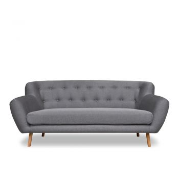 Canapea Cosmopolitan design London, 192 cm, gri