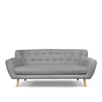 Canapea Cosmopolitan design London, 192 cm, gri deschis