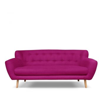 Canapea Cosmopolitan design London, 192 cm, roz închis