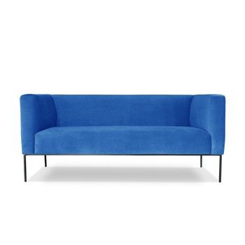 Canapea cu 2 locuri Windsor & Co. Sofas Neptune, albastru deschis fixa