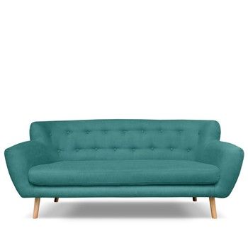Canapea cu 2 locuri Cosmopolitan design London, verde - albastru