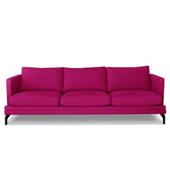 Canapea cu 3 locuri Windsor & Co. Sofas Jupiter, roz fixa