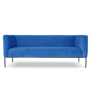 Canapea cu 3 locuri Windsor & Co. Sofas Neptune, albastru deschis fixa