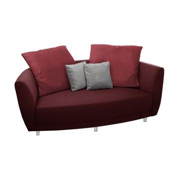 Canapea cu două locuri Florenzzi Viotti Red/Light Gre
