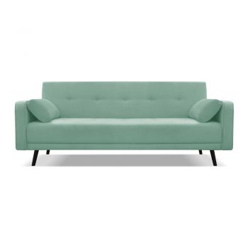Canapea extensibilă Cosmopolitan design Bristol, verde, 212 cm