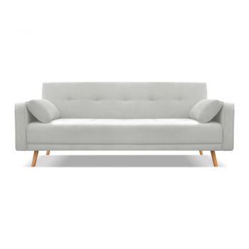 Canapea extensibilă Cosmopolitan Design Stuttgart, gri deschis, 212 cm