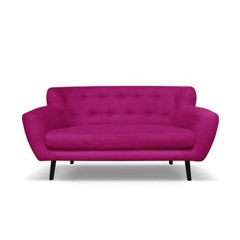 Canapea pentru 2 persoane Cosmopolitan desing Hampstead, roz fixa