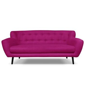 Canapea pentru 3 persoane Cosmopolitan desing Hampstead, roz fixa