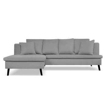 Canapea cu 4 locuri cu extensie pe partea stângă Cosmopolitan design Hamptons, gri fixa
