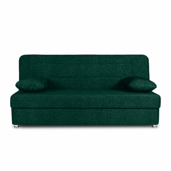 Canapea extensibila click clack, lada de depozitare SARA 3, Verde Smarald