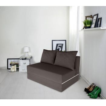 Canapea extensibila Urban Living, 136x80x40 cm, Gri ieftina