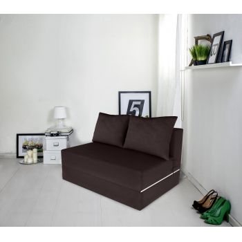 Canapea extensibila Urban Living, 136x80x40 cm, Maro la reducere