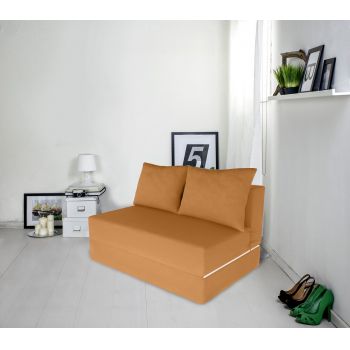 Canapea extensibila Urban Living, 136x80x40 cm, Melon la reducere