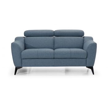 Canapea Fixa cu 2 locuri, Tetiere Reglabile, Pesra l161xA95xH77-96 cm