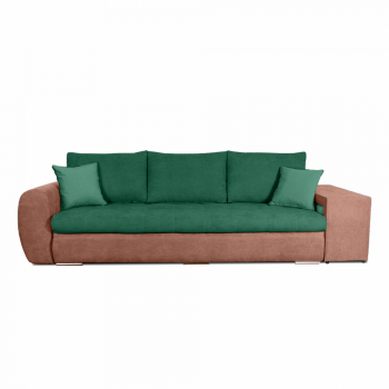 Canapea modulara, extensibila, lada de depozitare Venezia, Verde Smarald