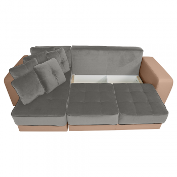 Coltar extensibil, cu lada de depozitare, Atena, Cream