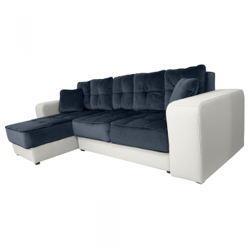 Coltar extensibil, cu lada de depozitare, Atena, Gri