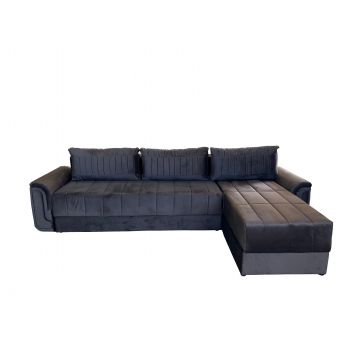 COLTAR EXTENSIBIL PARMA, 310X150X80 CM , NEGRU