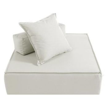 Divan Madame, poliuretan, crem, 110 x 110 x 37 cm