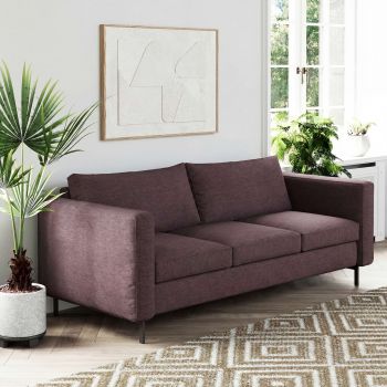 Canapea 3 locuri MATERA, Stofa Mov V68