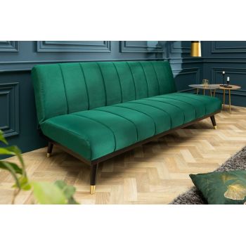 Canapea extensibila din Catifea Verde L180cm Petit Beaute