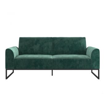 Canapea extensibilă verde 217 cm Adley - CosmoLiving by Cosmopolitan ieftina