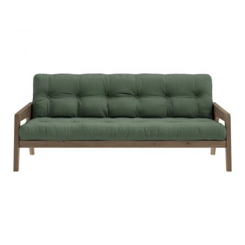 Canapea verde extensibilă 204 cm Grab - Karup Design