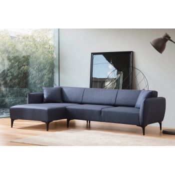 Coltar fix Albastru in orientari multiple L270cm Belissimo Coltar fix Albastru in orientari multiple L270cm Belissimo