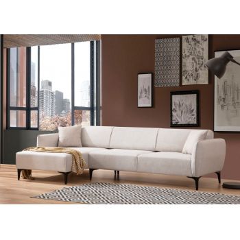 Coltar fix Crem in orientari multiple L270cm Belissimo Coltar fix Crem in orientari multiple L270cm Belissimo
