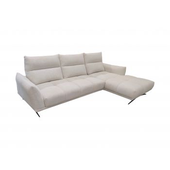 Coltar Fix cu sezlong pe dreapta, Giovani Crem, l293xA191xH96 cm - RAVEN 22