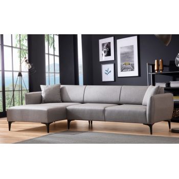 Coltar fix Gri in orientari multiple L270cm Belissimo Coltar fix Gri in orientari multiple L270cm Belissimo