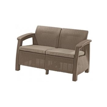 Canapea de gradina CORFU II LOVE SEAT Cappuccino